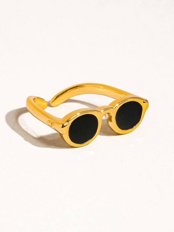 DEAN 18K GOLD SUNGLASSES RING