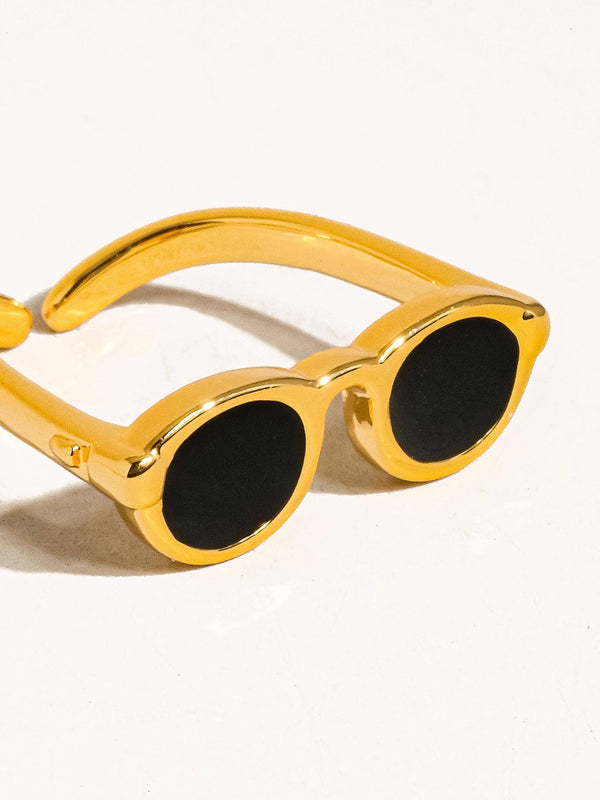 DEAN 18K GOLD SUNGLASSES RING