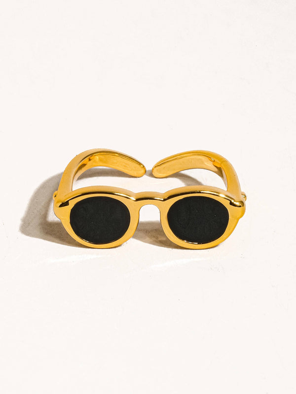 DEAN 18K GOLD SUNGLASSES RING