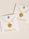 AMORA 18K GOLD DAINTY HEART NECKLACE
