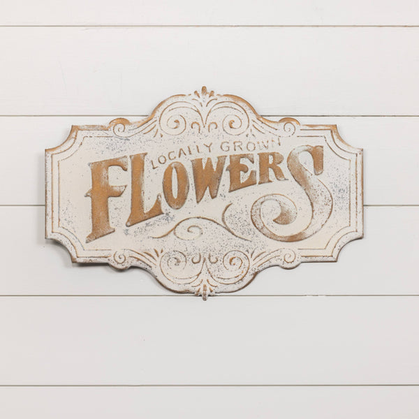 23.5" LOCALLY GROWN FLOWER SIGN
