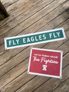FLY EAGLES FLY FELT BANNER 8"x40"