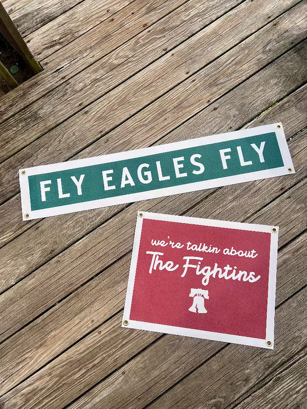 THE FIGHTINS FELT FLAG 16"x20"