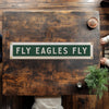 FLY EAGLES FLY FELT BANNER 8"x40"