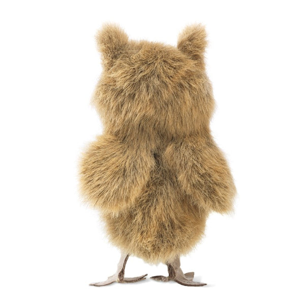 MINI GREAT HORNED OWL FINGER PUPPET