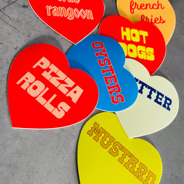 FRENCH FRIES HEART STICKER // FOODIE COOKING CHEF GIFTS