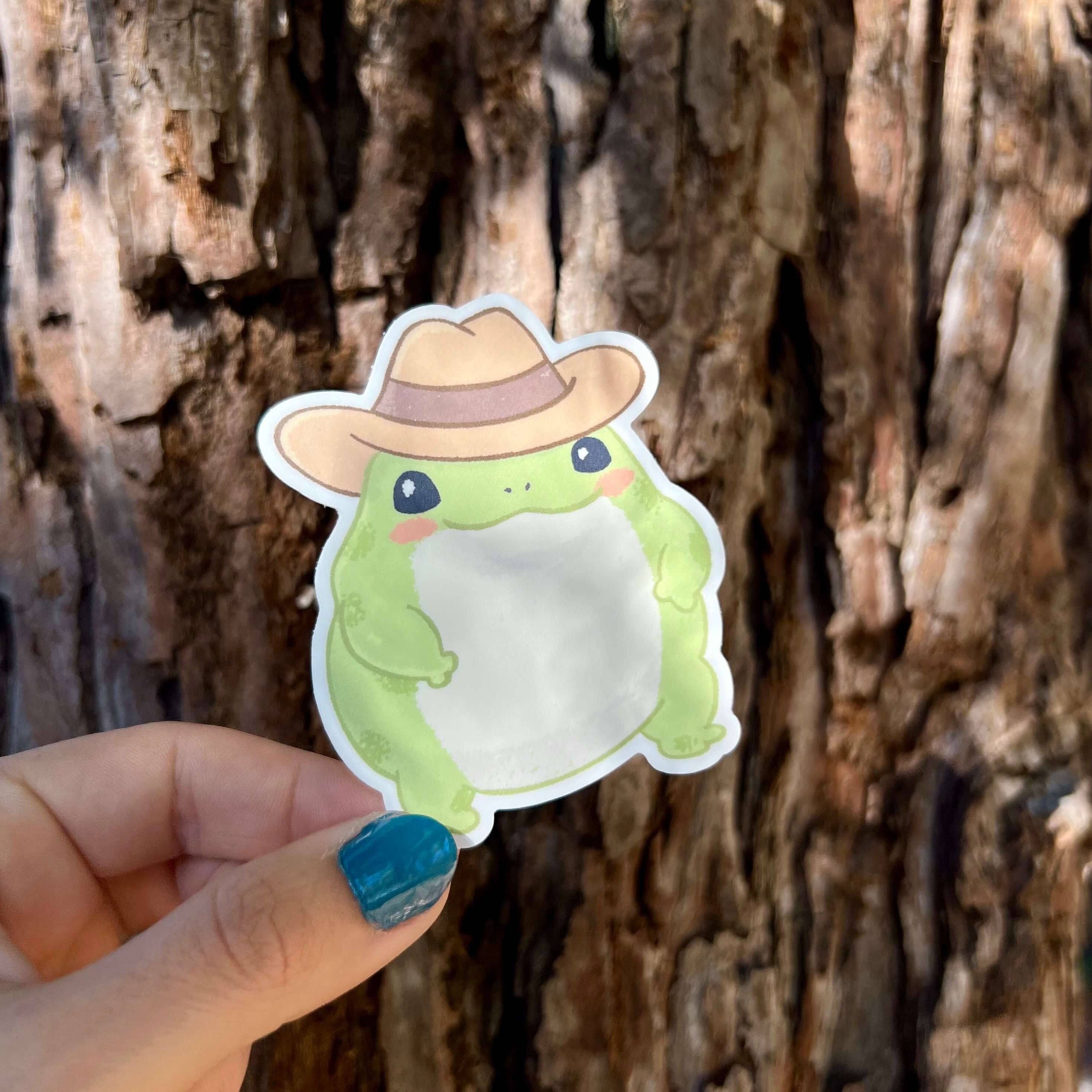 COWBOY FROG STICKER