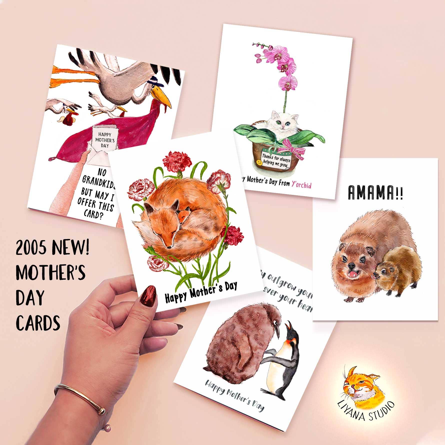 CAT MOM SHIT MOTHERS DAY CARD