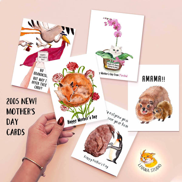 CAT MOM SHIT MOTHERS DAY CARD