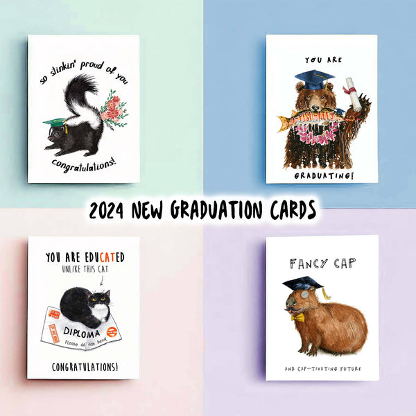 STINKY PROUD SKUNK GRADUATION CARD