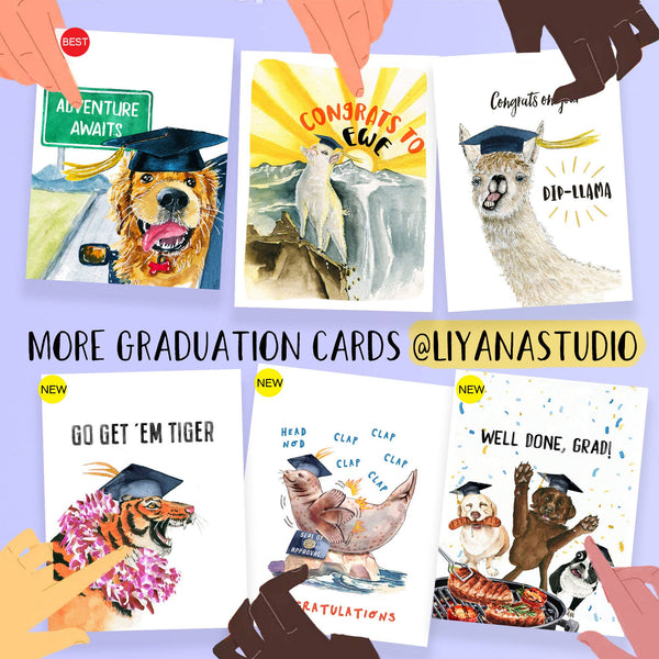 STINKY PROUD SKUNK GRADUATION CARD