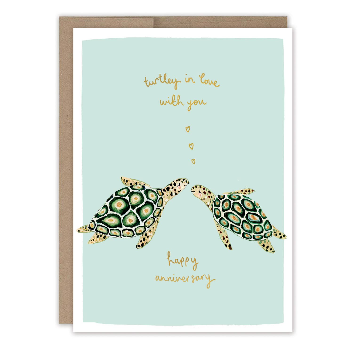 TURTLEY IN LOVE ANNIVERSARY CARD