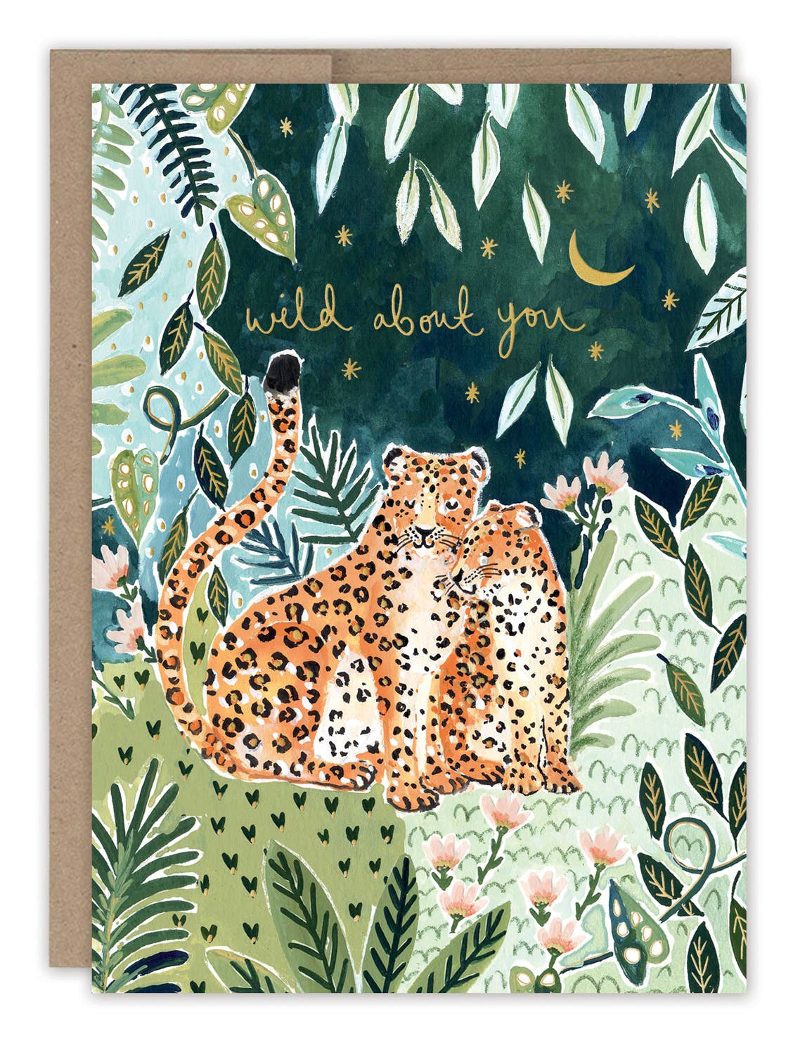 LEOPARD COUPLE ANNIVERSARY CARD