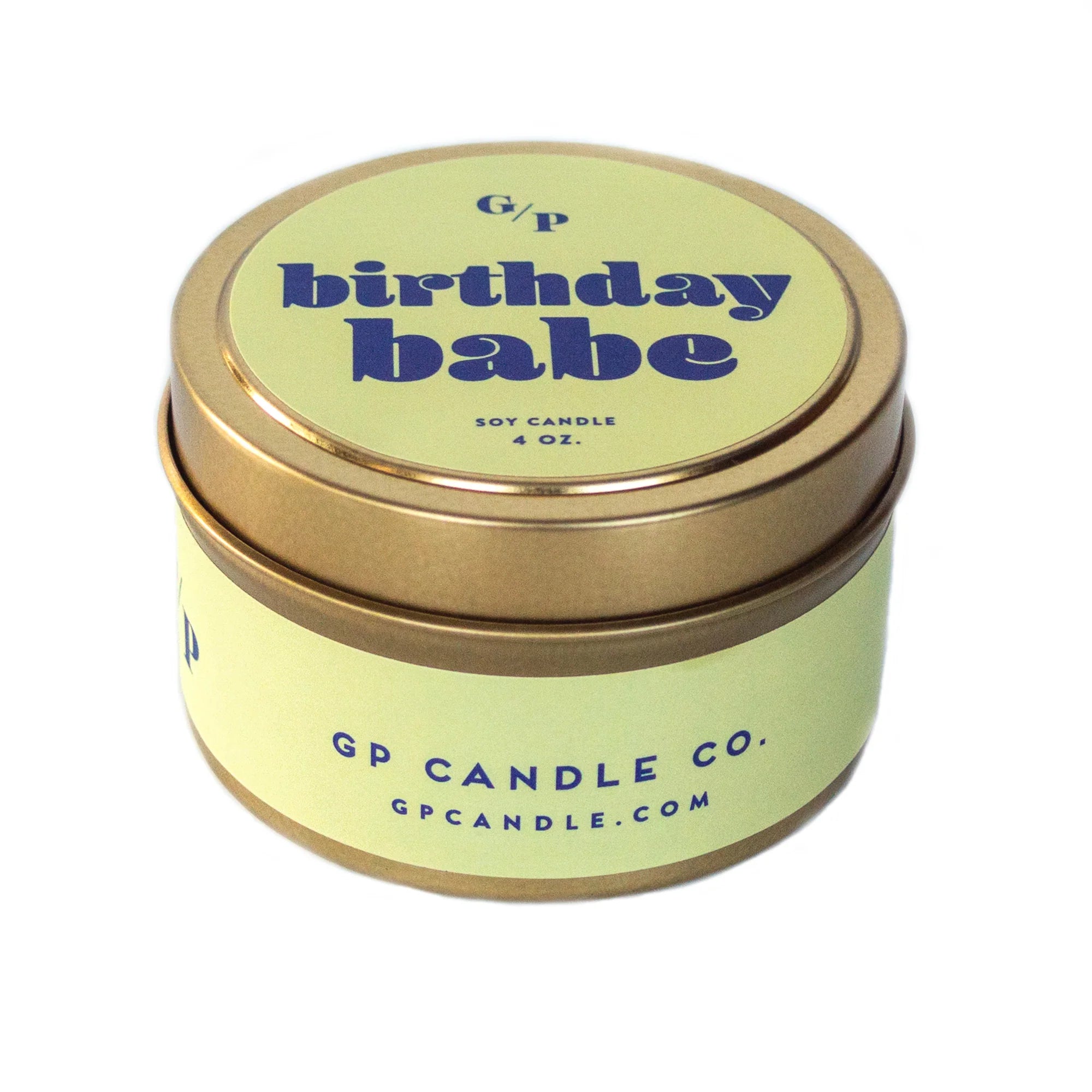 BIRTHDAY BABE 4 OZ. CANDLE TIN