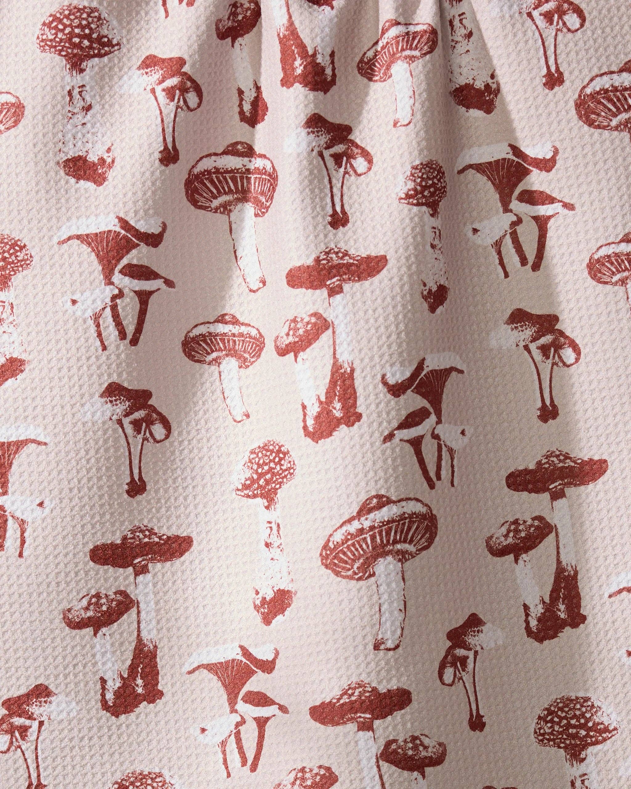 AUTUMN MUSHROOMS TEA TOWEL