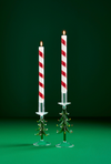 GLASS TREE TAPER HOLDERS