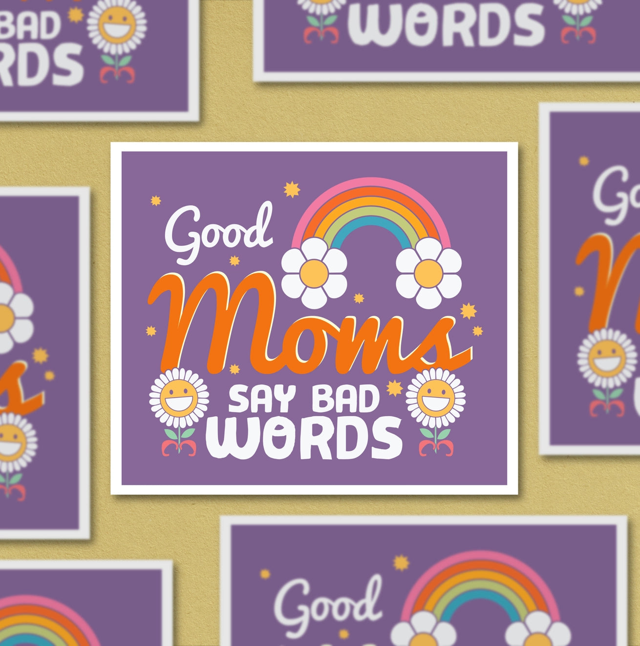 GOOD MOMS BAD WORDS STICKER