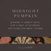 MIDNIGHT PUMPKIN SMALL RADIANT GLASS CANDLE
