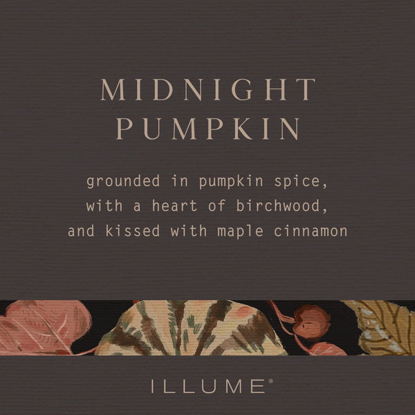 MIDNIGHT PUMPKIN SMALL RADIANT GLASS CANDLE