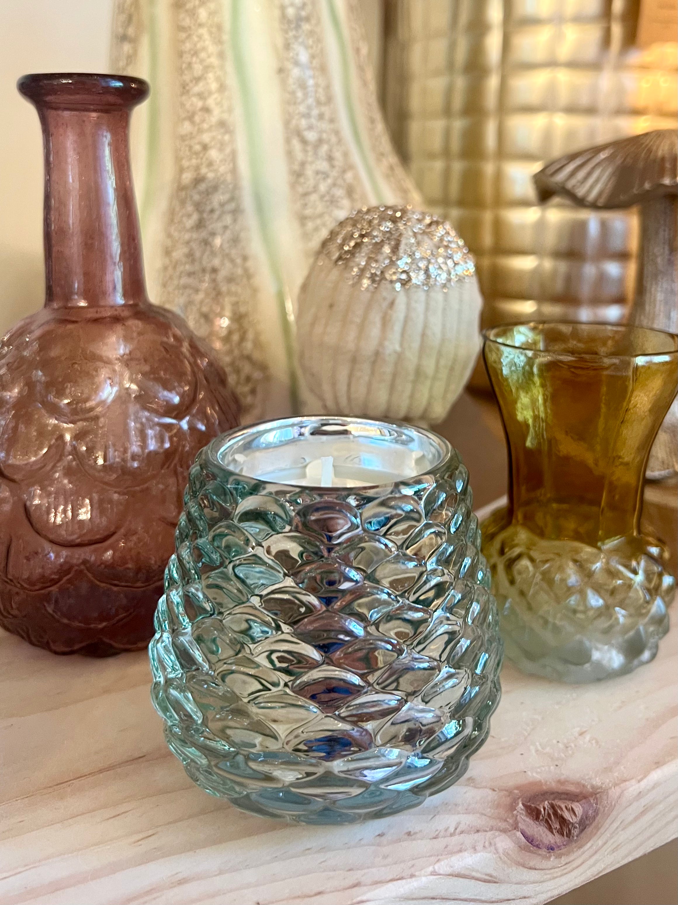LEAVES & ACORNS PINECONE VOTIVE CANDLE