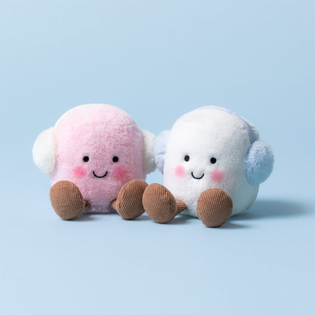 AMUSEABLES TOASTIE PINK AND WHITE MARSHMALLOWS