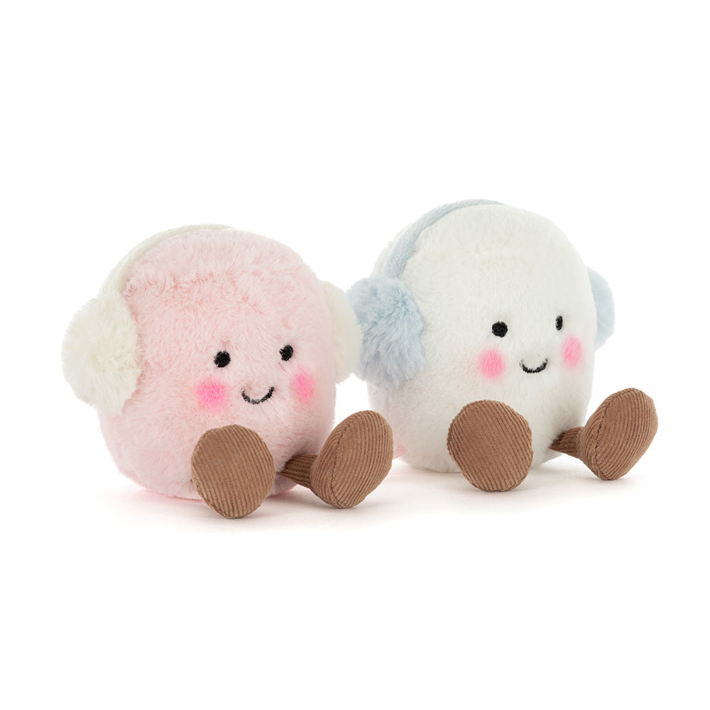 AMUSEABLES TOASTIE PINK AND WHITE MARSHMALLOWS