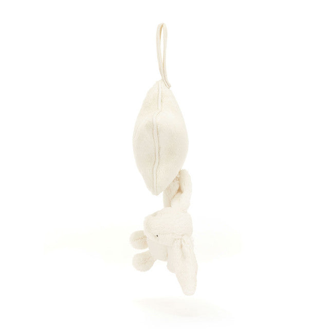 BASHFUL CREAM BUNNY MUSICAL PULL