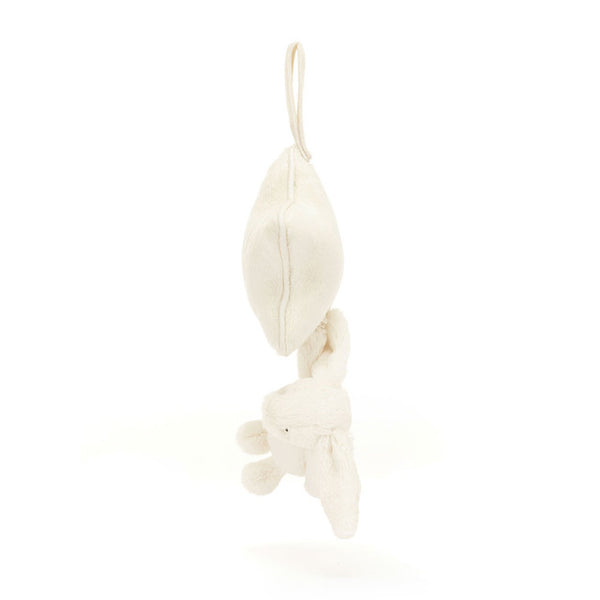 BASHFUL CREAM BUNNY MUSICAL PULL