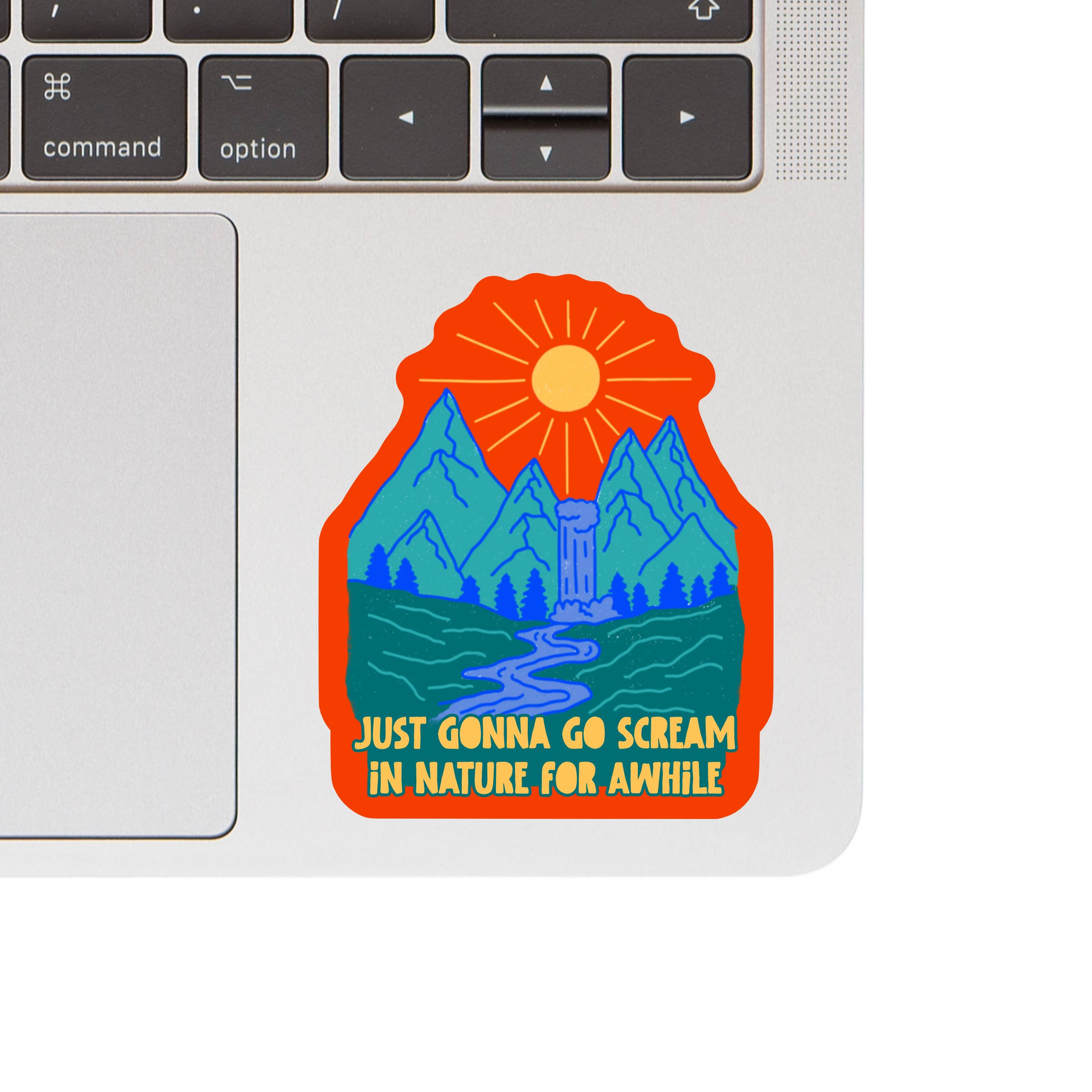 GONNA SCREAM IN NATURE STICKER