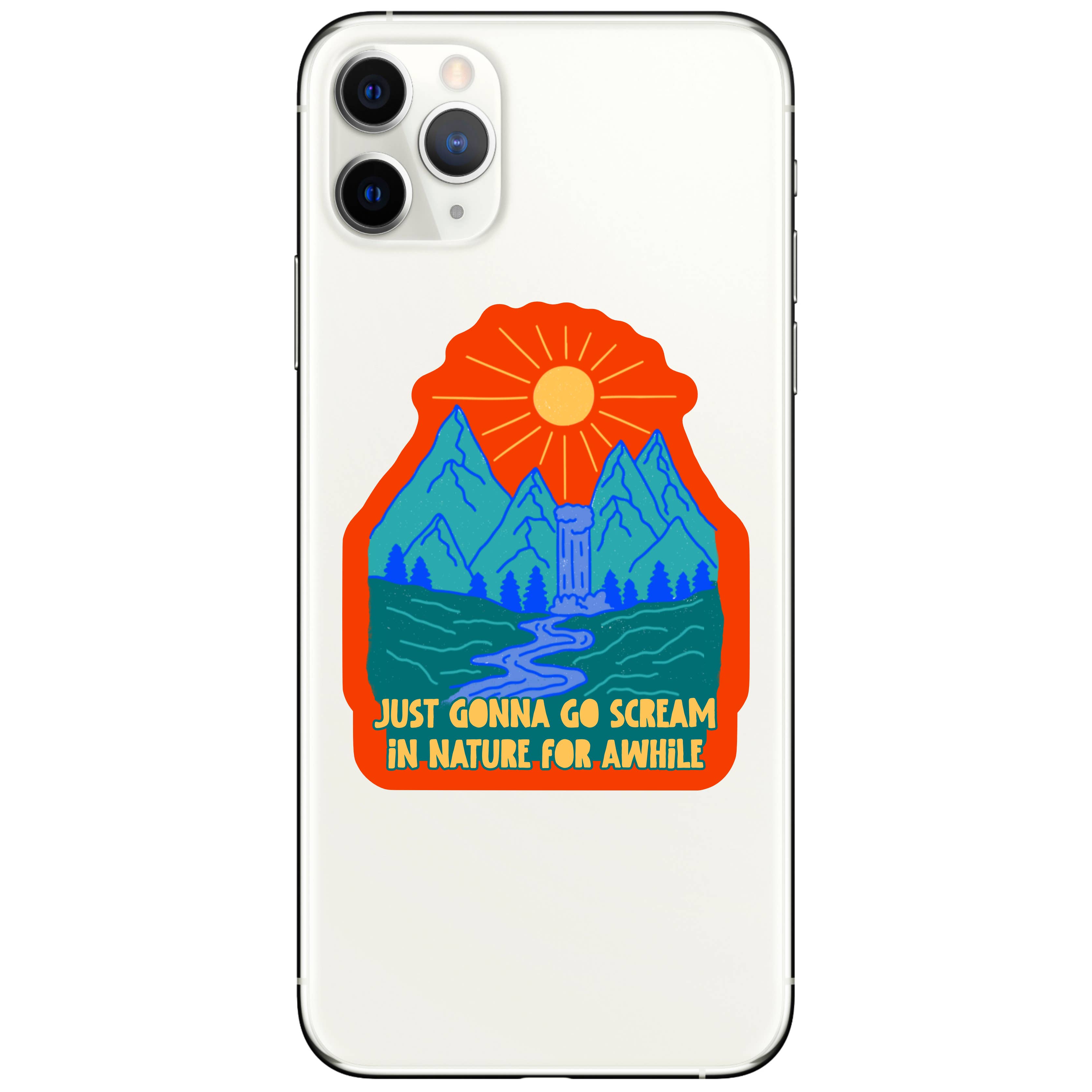 GONNA SCREAM IN NATURE STICKER