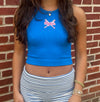 BLUE CROPPED "PHIGHTINS" PHILLY TANK