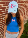 BLUE CROPPED "PHIGHTINS" PHILLY TANK
