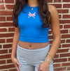 BLUE CROPPED "PHIGHTINS" PHILLY TANK