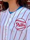 PIN STRIPE CROPPED PHILLY JERSEY