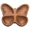 WOODEN BUTTERFLY SHAPE DISH/TRAY/BOWL