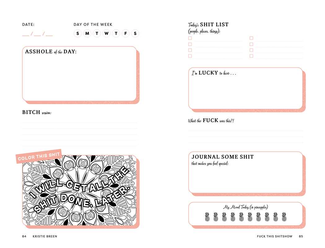 FUCK THIS SHITSHOW GUIDED JOURNAL