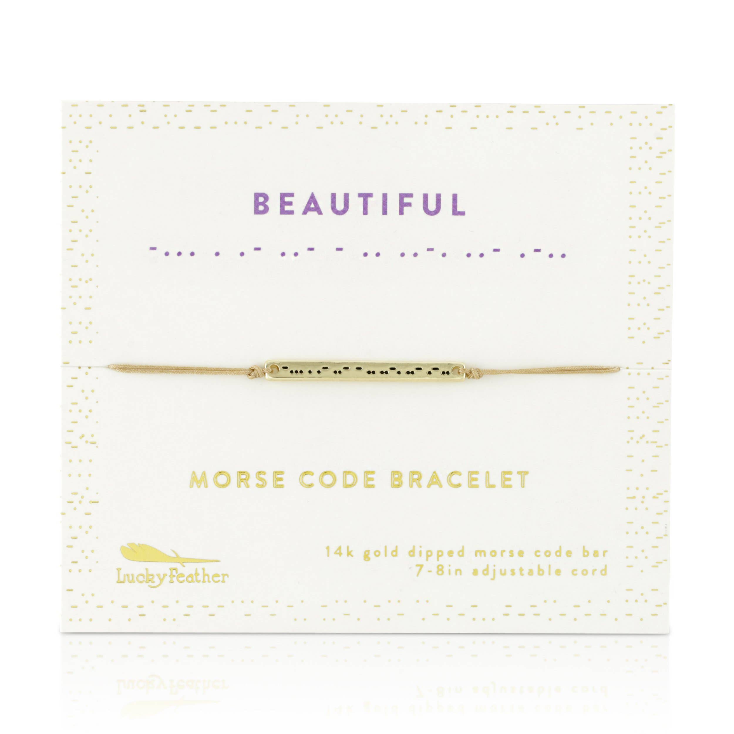 MORSE CODE BAR BRACELETS