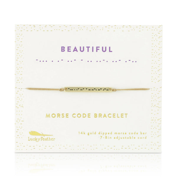 MORSE CODE BAR BRACELETS