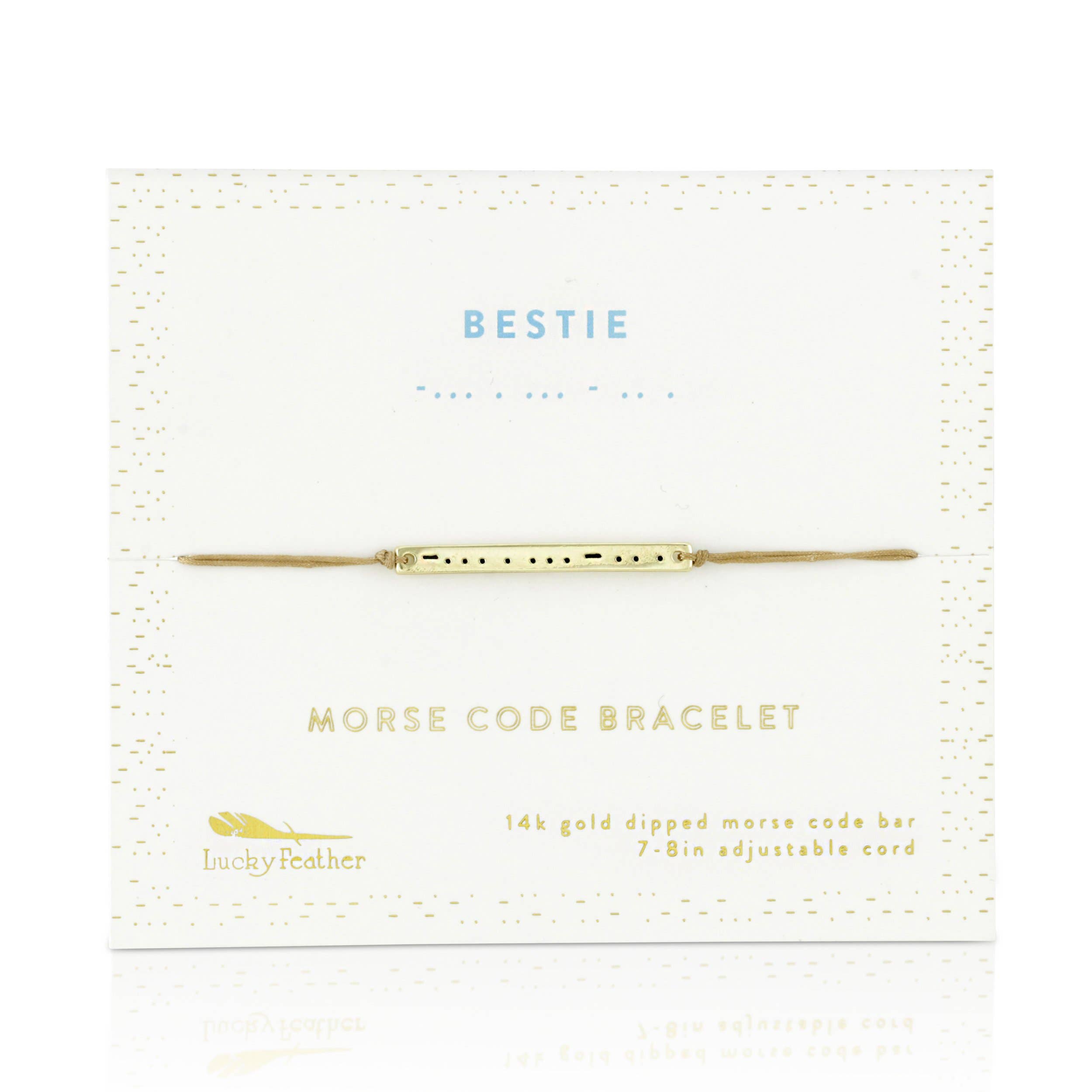MORSE CODE BAR BRACELETS
