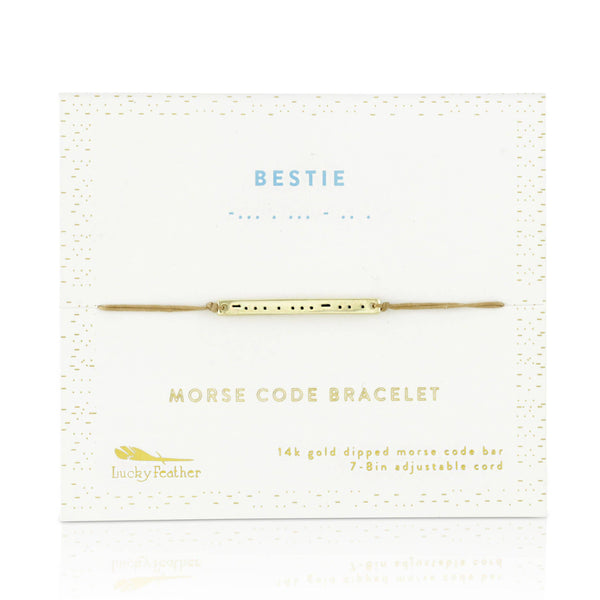 MORSE CODE BAR BRACELETS