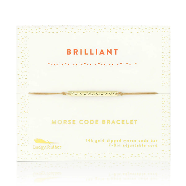 MORSE CODE BAR BRACELETS