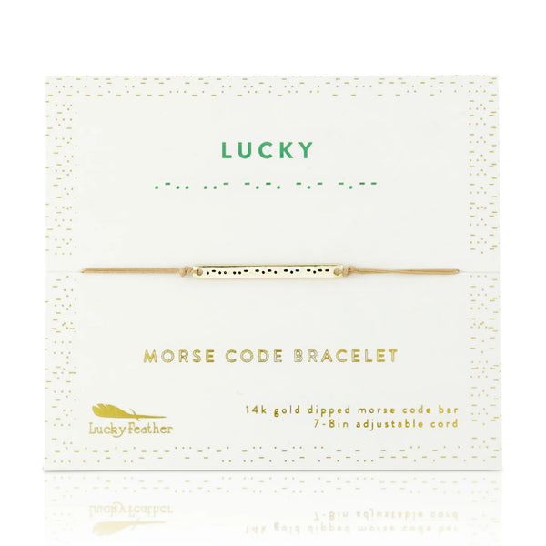 MORSE CODE BAR BRACELETS