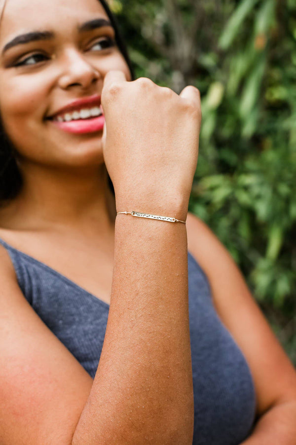MORSE CODE BAR BRACELETS