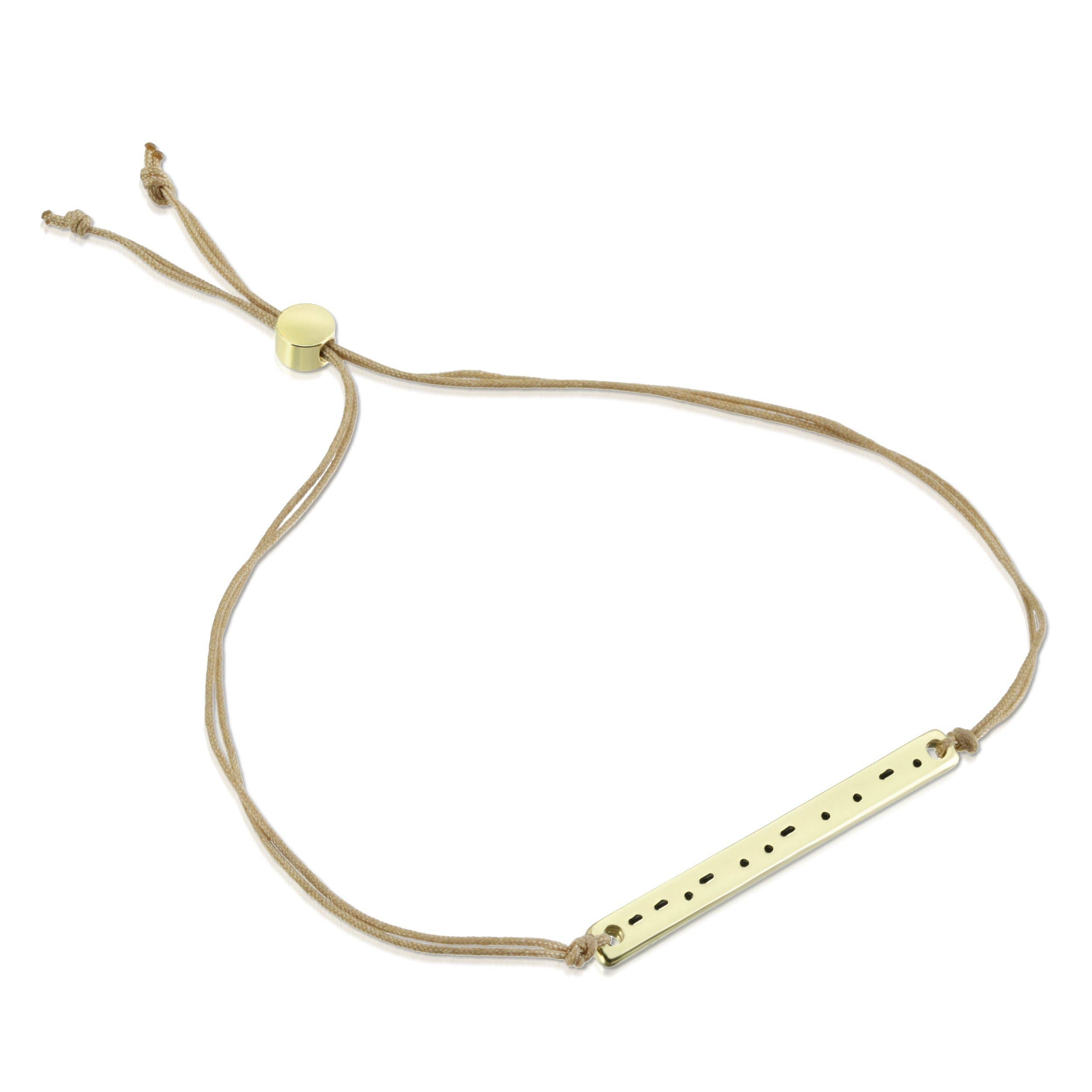 MORSE CODE BAR BRACELETS