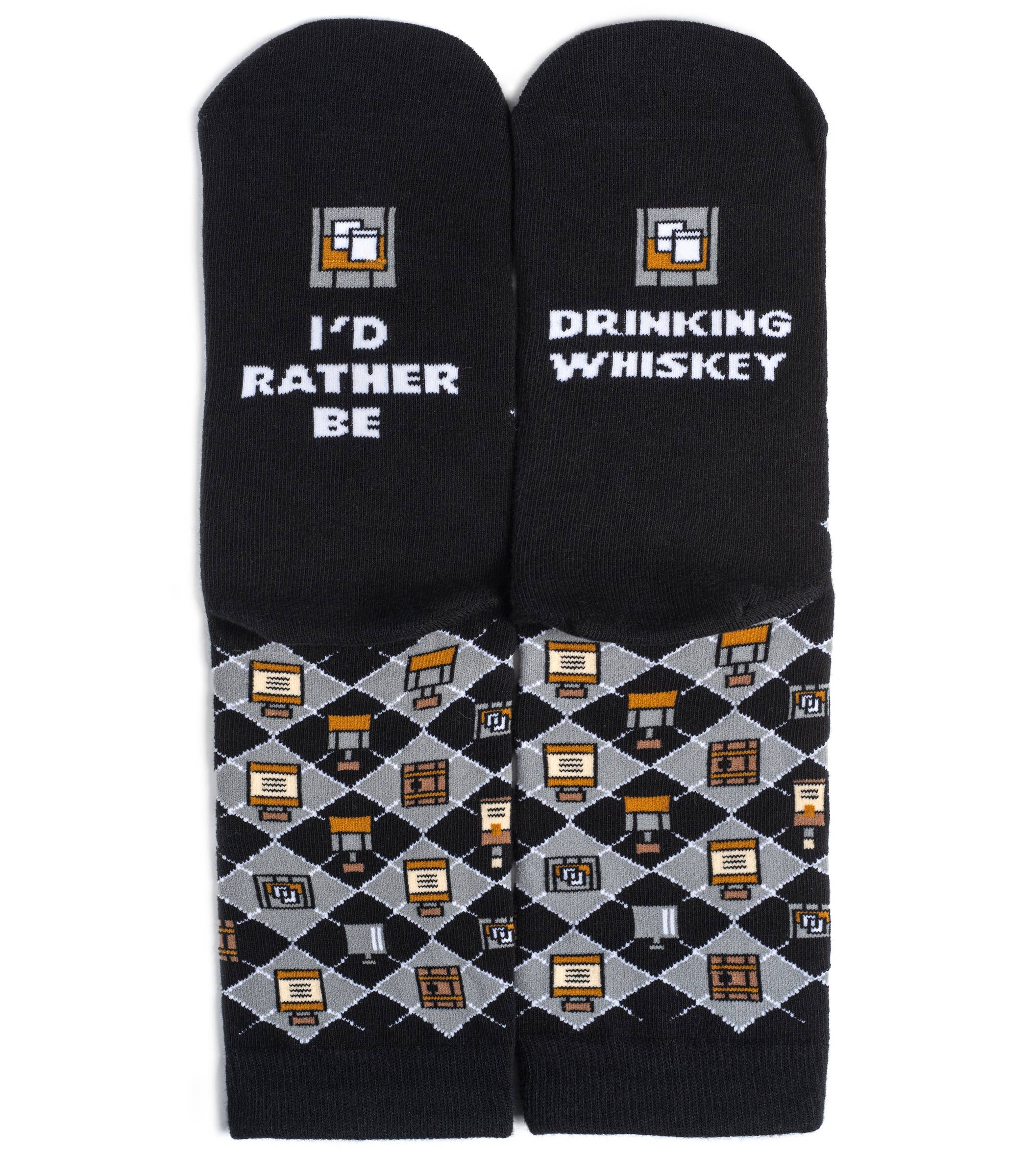 I'D RATHER BE DRINKING WHISKEY SOCKS