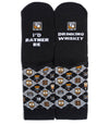 I'D RATHER BE DRINKING WHISKEY SOCKS