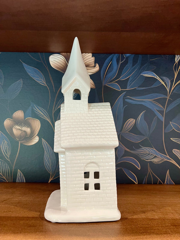 DOLOMITE LIGHT UP WHITE CHURCH DECOR