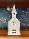 DOLOMITE LIGHT UP WHITE CHURCH DECOR