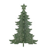 MDF INTERLOCKING CHRISTMAS TREE, DISTRESSED GREEN