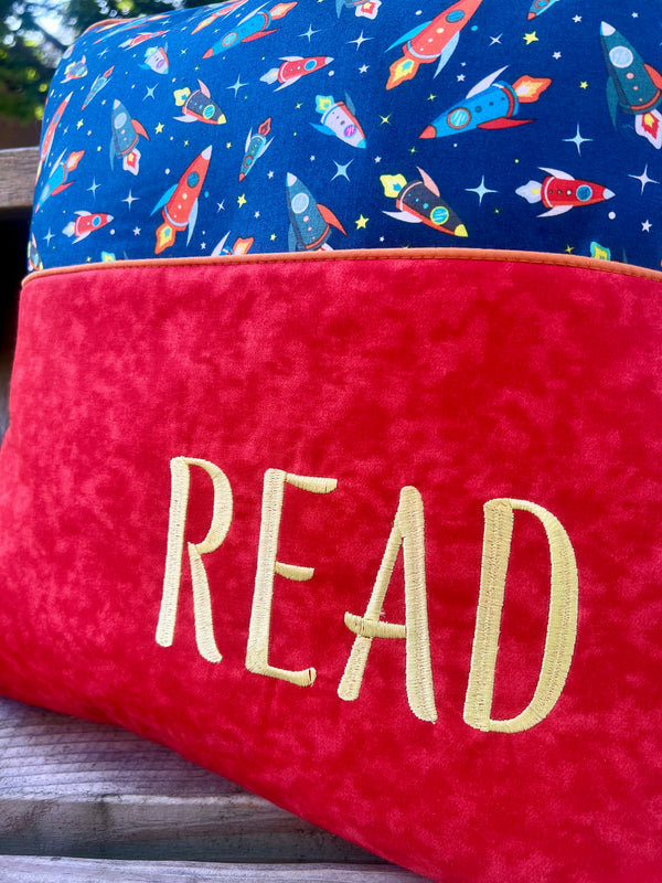 ROCKET SHIPS JOURNEY PILLOW